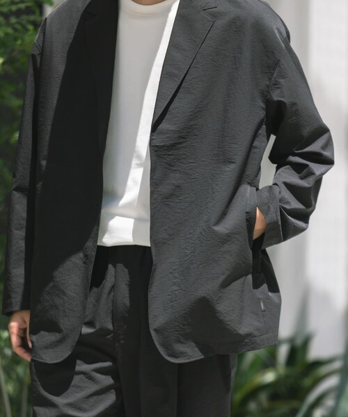 EKAL(エカル)の「『吸水速乾/通気性/軽量』DOT AIR JACKET(テーラードジャケット・メンズ・ネイビー/ブラウン/ブラック・M/L)」の14枚目の写真