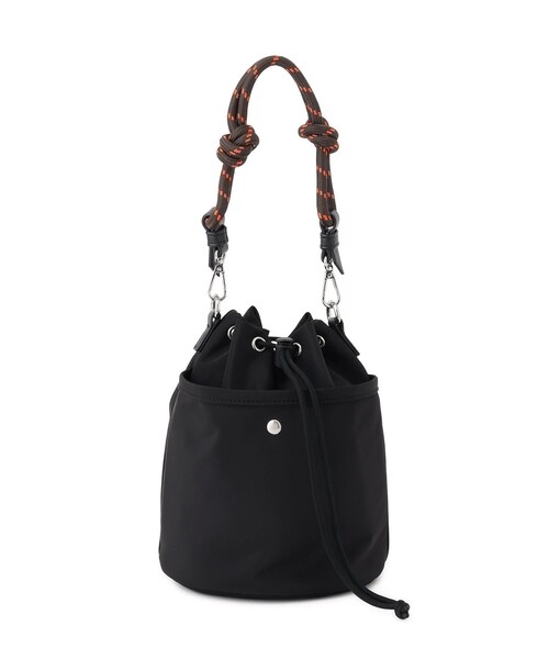 ROPE' PICNIC(ロペピクニック)の「巾着ショルダーバッグ/撥水・3WAY(ショルダーバッグ・レディース・ブラック/ライトグレー/ワイン系・F)」の1枚目の写真
