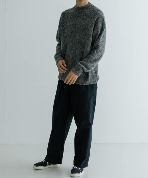 URBAN RESEARCH（アーバンリサーチ）の「new basic MOULINE SHAGGY KNIT（ニット/セーター・メンズ・CHARCOAL/NAVY・M/L）」の18枚目の写真