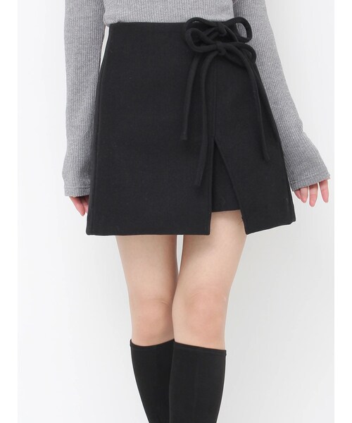 EATME（イートミー）の「ダブルリボンタイトスカート（スカート・レディース・アイボリー/ブラック・S/M）」の4枚目の写真