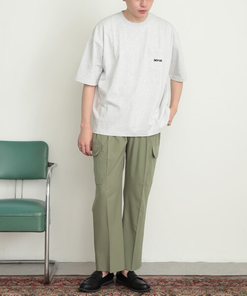 SENSE OF PLACE by URBAN RESEARCH(センスオブプレイスバイアーバンリサーチ)の「テックセンタープレスカーゴスラックス(その他パンツ・メンズ・BLACK/KHAKI・M/L)」の21枚目の写真