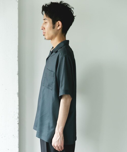 URBAN RESEARCH DOORS(アーバンリサーチドアーズ)の「セオアルファアプリントオープンカラーシャツ(シャツ/ブラウス・メンズ・CHARCOAL/BLUE・M/L)」の13枚目の写真