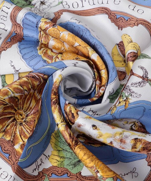 URBAN RESEARCH ROSSO（アーバンリサーチロッソ）の「manipuri　65アンティークレシピ（バンダナ/スカーフ・レディース・blue・FREE）」の4枚目の写真