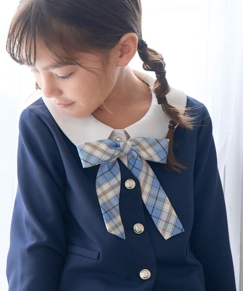 ROPE' PICNIC(ロペピクニック)の「【KIDS】セレモニーにも/リボンタイ(蝶ネクタイ・キッズ・ベージュ/サックス・F)」の7枚目の写真