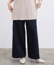 ADAM ET ROPE'（アダムエロペ）の「【UVカット・吸汗速乾】コットンライクポリエステルワイドパンツ（その他パンツ）」