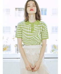 jouetie | ジャガードニットポロ(ニット/セーター)