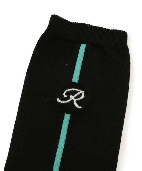 ROPE'（ロペ）の「【抗菌防臭】ライン使いハイソックス（ソックス/靴下・レディース・ブラック/ブラック系/ホワイト/ホワイト系・F）」の10枚目の写真