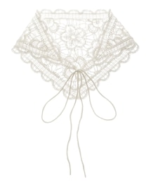LAGUNAMOON | ニットレース刺繍スカーフ(マフラー)