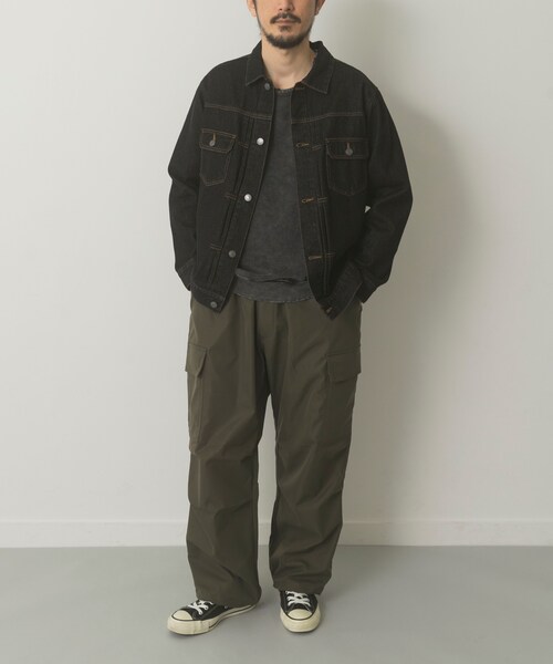ITEMS URBANRESEARCH（アイテムズ アーバンリサーチ）の「DENIM JACKET TYPE 2nd（デニムジャケット・メンズ・IDG BLU/BLK・M/L）」の8枚目の写真