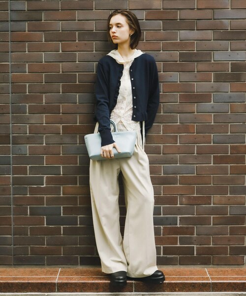 SENSE OF PLACE by URBAN RESEARCH（センスオブプレイスバイアーバンリサーチ）の「『洗濯可』フーディレースカットトップ（その他トップス・レディース・IVORY/BLACK/BEIGE・One）」の11枚目の写真