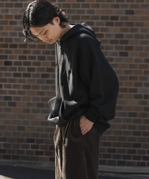 EKAL（エカル）の「QUICK DRY ハーフジップフーディー（スウェット・メンズ・グレー/ブラック・M/L）」の6枚目の写真