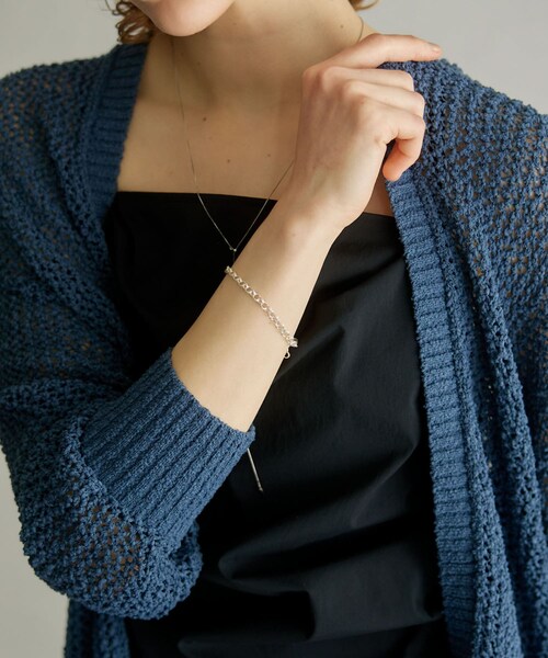 URBAN RESEARCH（アーバンリサーチ）の「decor　DoublecirclechainBracelet（ブレスレット・レディース・SILVER・-）」の3枚目の写真