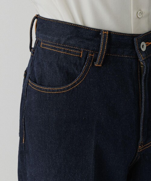ADAM ET ROPE'（アダムエロペ）の「ストレート デニムスラックス（デニムパンツ・メンズ・ブラック系/ネイビー・L/M/S/XL）」の21枚目の写真