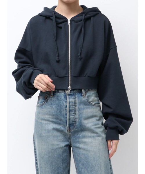 アングリッド、ボンディングジップパーカー、美品 Ungrid (アングリッド) ボンディングジップパーカー