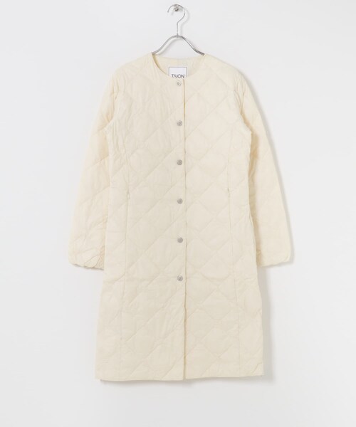 URBAN RESEARCH ROSSO（アーバンリサーチロッソ）の「TAION　CREW NECK LONG DOWN COAT（その他アウター・レディース・OFFWHITE/BLACK/OLIVE/GBEIGE/DNAVY・M/L/XL）」の6枚目の写真