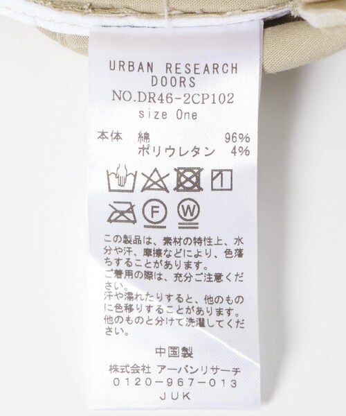 URBAN RESEARCH DOORS(アーバンリサーチドアーズ)の「ツイルキャップ(キャップ・レディース・BEIGE/ECRU/BLACK・one)」の14枚目の写真