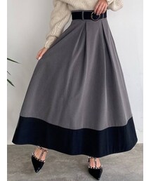 RESEXXY | バイカラーフレアスカート(スカート)