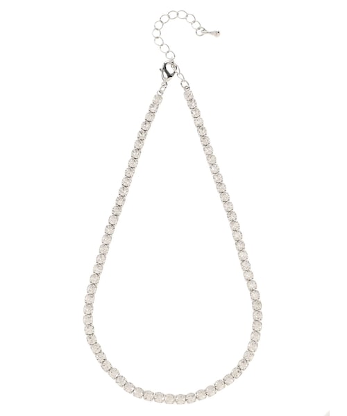 jouetie（ジュエティ）の「ラインストーンチョーカー（ネックレス・レディース・クリア/ピンク/シルバー/ゴールド・F）」の2枚目の写真