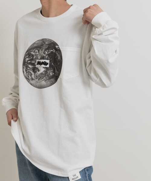 THE GOODLAND MARKET（ザグッドランドマーケット）の「That’s　RE the Long Tee (Earth)（Tシャツ/カットソー・メンズ・BK/WH・M/L/XL）」の8枚目の写真