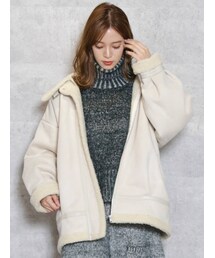 dazzlin | ボアフェミニンブルゾン(ブルゾン)