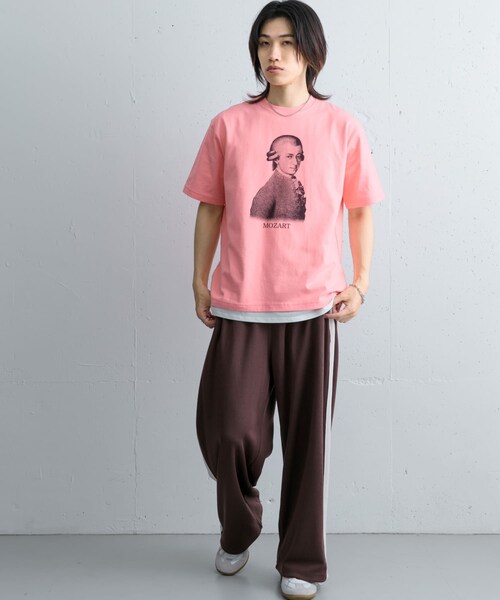 SENSE OF PLACE by URBAN RESEARCH(センスオブプレイスバイアーバンリサーチ)の「ヴィンテージライクTシャツ(モーツァルト)(Tシャツ/カットソー・メンズ・PINK/BLACK・M/L)」の18枚目の写真