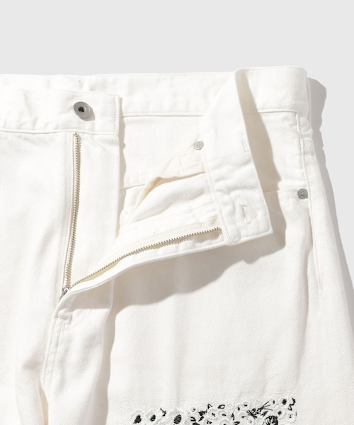 ADAM ET ROPE'（アダムエロペ）の「【NOMARHYTHM TEXTILE for ADAM ET ROPE'】EX Bandana Embroidery Denim Pants（デニムパンツ・メンズ・キナリ・2/3）」の8枚目の写真