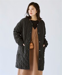 nissen | 大きいサイズ 伸びるキルティングアウター（はっ水）(ジャケット/アウター)