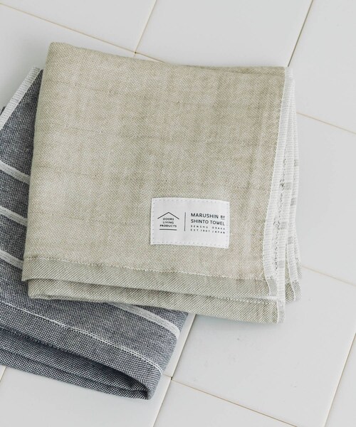 URBAN RESEARCH DOORS（アーバンリサーチドアーズ）の「DOORS LIVING PRODUCTS　ガーゼパイル ハンドタオル（タオル・メンズ・ウォームグレー/シャドウ・-）」の3枚目の写真