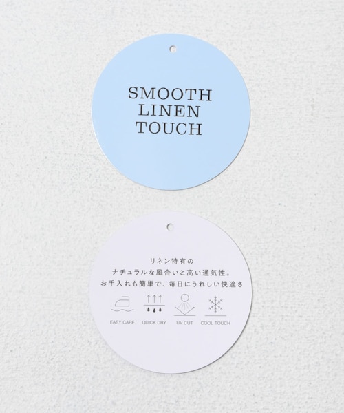 ITEMS URBANRESEARCH(アイテムズ アーバンリサーチ)の「SMOOTH LINEN TOUCH 半袖ジャケット(テーラードジャケット・レディース・OFF/BLK・Free)」の9枚目の写真
