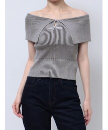 MURUA | オフショルチャイナボタンニット(ニット/セーター)