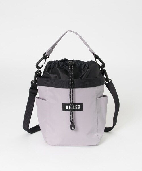 THE GOODLAND MARKET（ザグッドランドマーケット）の「AIGLE　ネイバーフッド ショルダーバッグ（ショルダーバッグ・レディース・NOIR/D.LILAS/ALOE・one）」の4枚目の写真