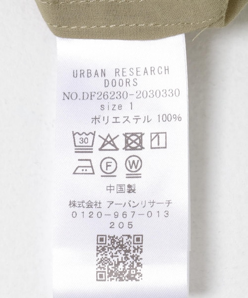 URBAN RESEARCH DOORS(アーバンリサーチドアーズ)の「FORK&SPOON シアーフーディーシャツ(シャツ/ブラウス・レディース・BLACK/BEIGE・1)」の11枚目の写真