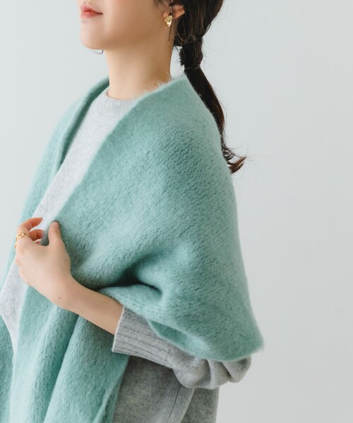 RODE SKO（ロデスコ）の「ラッセル起毛マフラー（マフラー・レディース・GRAY/OFF/MINT・one）」の18枚目の写真