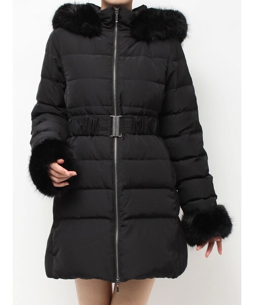 RESEXXY（リゼクシー）の「フード付きダウンコート【完売サイズは品番：1526100221で販売中】（ダウンジャケット/コート・レディース・ホワイト/ブラック/ベージュ/ミックス・S/M）」の8枚目の写真