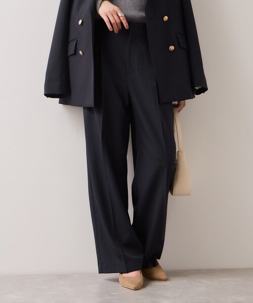 VIS（ビス）の「【美easy】コンフォートストレートワイドパンツ/イージーケア・UVケア・セットアップ対応（その他パンツ・レディース・グレー/ベージュ/ライトグリーン/ネイビー・L/M/S/SS）」の19枚目の写真