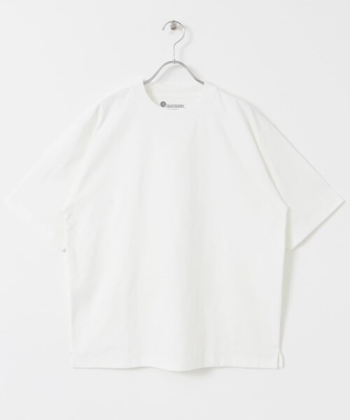 URBAN RESEARCH DOORS（アーバンリサーチドアーズ）の「『Sサイズ/WEB限定』『吸水速乾/接触冷感/イージーケア』クイックドライ ショートスリーブTシャツ（Tシャツ/カットソー・メンズ・WHITE/BLUE/NAVY/CHARCOAL/WHTxBLK/BLKxWHT/BEG×BLK・S/M/L/XL）」の16枚目の写真