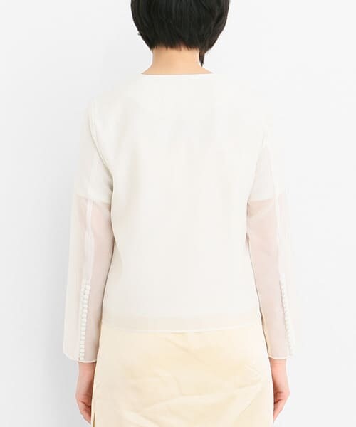 URBAN RESEARCH ROSSO（アーバンリサーチロッソ）の「Lirica　Layered Jacket（テーラードジャケット・レディース・OFF WHITE・FREE）」の7枚目の写真