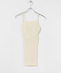 URBAN RESEARCH | HAKUJI Random rib open back camisole(キャミソール)