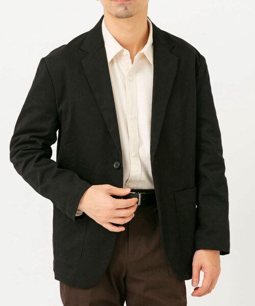 URBAN RESEARCH ROSSO（アーバンリサーチロッソ）の「『XLサイズあり』ピーチツイルストレッチシングルジャケット（テーラードジャケット・メンズ・DARK BROWN/NAVY/BLACK・M/L/XL）」の10枚目の写真