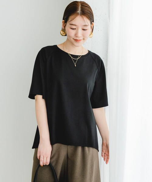 URBAN RESEARCH ROSSO（アーバンリサーチロッソ）の「『UR TECH』Fby ROSSO　UVCUTバックテールフレアスリーブTシャツ（Tシャツ/カットソー・レディース・OFF WHITE/YELLOW/BLACK・FREE）」の13枚目の写真