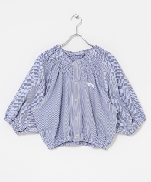 THE GOODLAND MARKET（ザグッドランドマーケット）の「77circa　make shirring neck shirt（シャツ/ブラウス・レディース・stripe 1/stripe 2/stripe 3/stripe 4/stripe 5/stripe 6/stripe 7/stripe 8・One）」の3枚目の写真