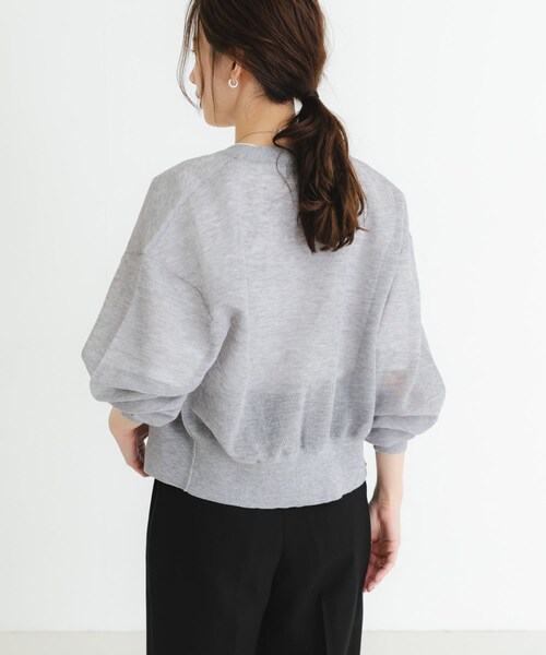 URBAN RESEARCH（アーバンリサーチ）の「new basic　リネン混スポンディッシュニットカーディガン（カーディガン/ボレロ・レディース・GRAY/LIME/BLACK・FREE）」の19枚目の写真