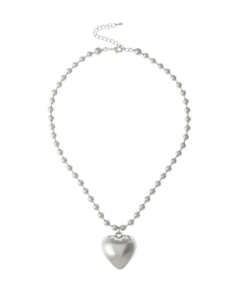 EVRIS（エヴリス）の「HEART MOTIF CHOKER ネックレス（ネックレス・レディース・シルバー/ゴールド・F）」の7枚目の写真