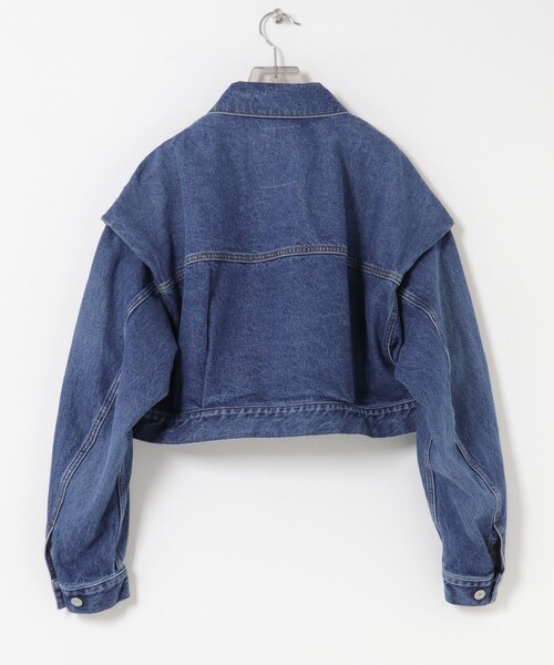 URBAN RESEARCH（アーバンリサーチ）の「KURO　POWER SHOULDER DENIM JACKET（デニムジャケット・レディース・INDIGO・1）」の7枚目の写真