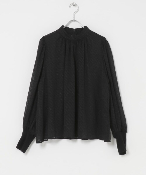 URBAN RESEARCH ROSSO（アーバンリサーチロッソ）の「ハイネックボリュームスリーブブラウス（シャツ/ブラウス・レディース・IVORY/BLACK DOT/PINK・Free）」の7枚目の写真
