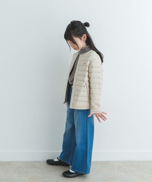 URBAN RESEARCH DOORS（アーバンリサーチドアーズ）の「DANTON　INNER DOWN CREW-NECK JACKET(KIDS)（ダウンジャケット/コート・キッズ・BLACK/OYSTER・115/135）」の8枚目の写真