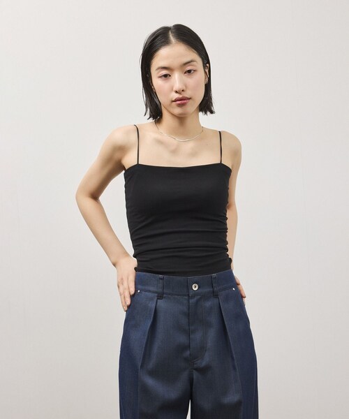 ADAM ET ROPE'（アダムエロペ）の「【OUR WACOAL×ADAM ET ROPE'】コットン混カップインベアトップキャミソール（キャミソール・レディース・ブラック/ホワイト/オリーブ・L/M/S）」の15枚目の写真