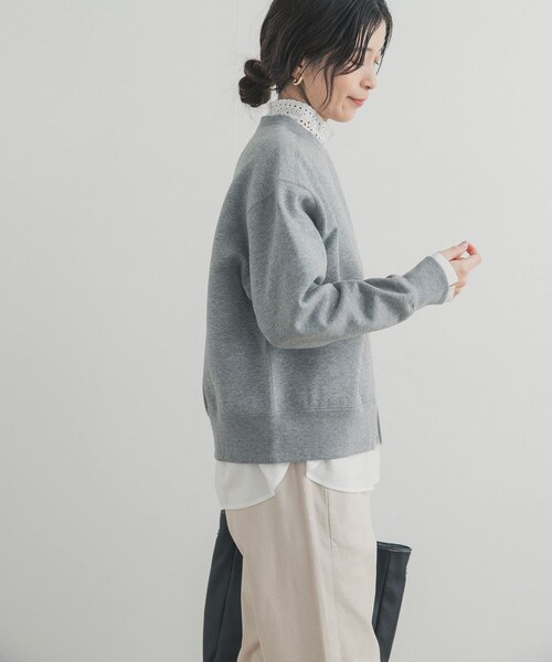 URBAN RESEARCH DOORS（アーバンリサーチドアーズ）の「裏起毛スウェットカーディガン（カーディガン/ボレロ・レディース・OATMEAL/GRAY/CHARCOAL・Free）」の22枚目の写真