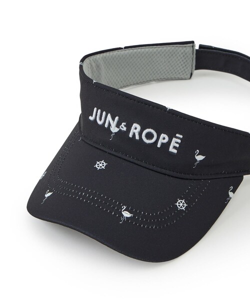 ROPE'(ロペ)の「小紋柄バイザー(サンバイザー・レディース・ブラック/ホワイト/ベージュ・F)」の16枚目の写真
