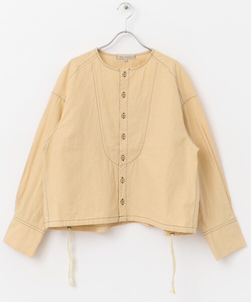 かぐれ(カグレ)の「Vlas Blomme ステッチヨークブラウス(シャツ/ブラウス・レディース・Beige/Black・FREE)」の19枚目の写真